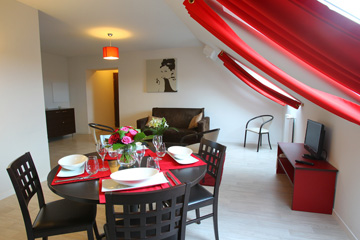 Residence Duguesclin*** - Dinan - Vacancéole - Living room - 1 bedroom apartment, sleeps 4